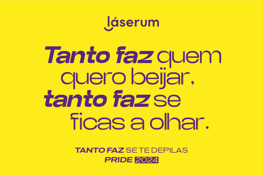 Campanha do orgulho LGBTQ+ da Laserum Portugal